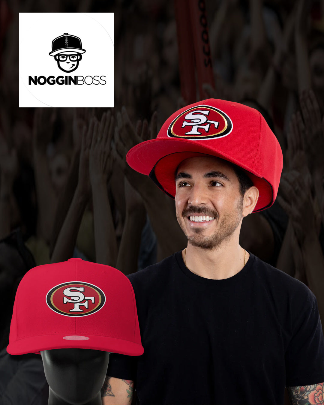 NOGGINBOSS ブラックキャップ Black L/XL Noggin – Noggin Boss