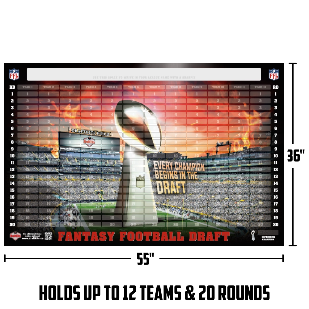 2025 NFL FANTASY FOOTBALL DRAFT BOARD KIT