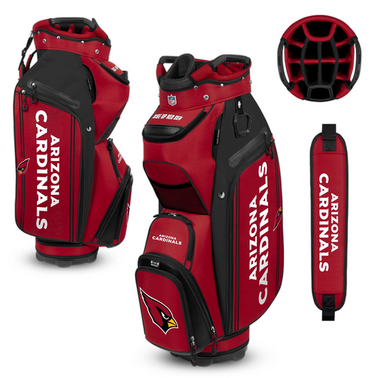 ARIZONA CARDINALS TEAM EFFORT BUCKET III COOLER CART GOLF BAG