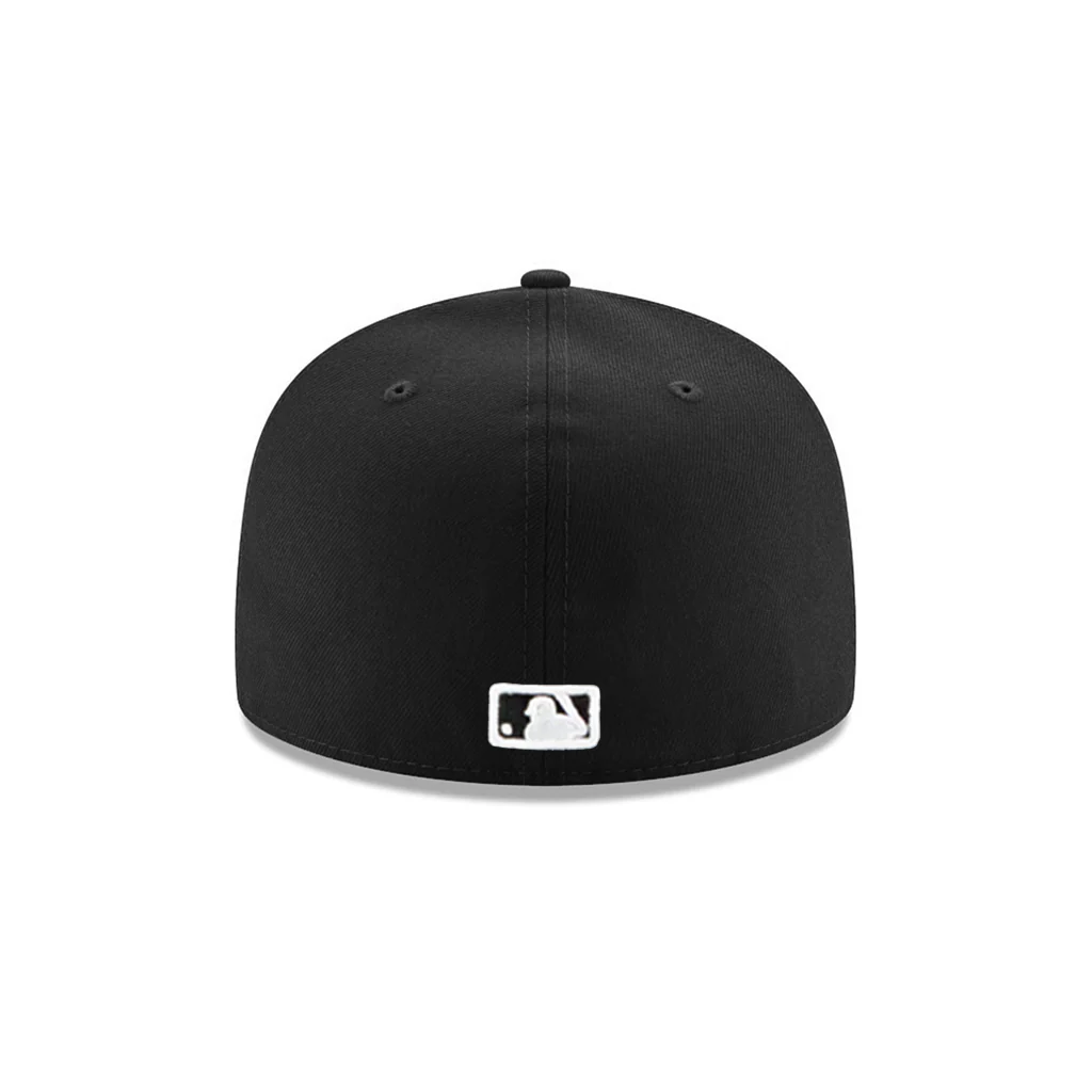 ARIZONA DIAMONDBACKS "D" SIDEPATCH 2001 WORLD SERIES 59FIFTY FITTED HAT - BLACK/ WHITE