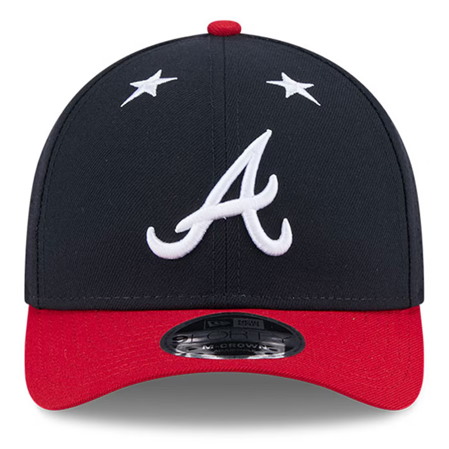 ATLANTA BRAVES 2025 MLB ALL-STAR GAME 9FORTY M-CROWN ADJUSTABLE HAT - NAVY/RED