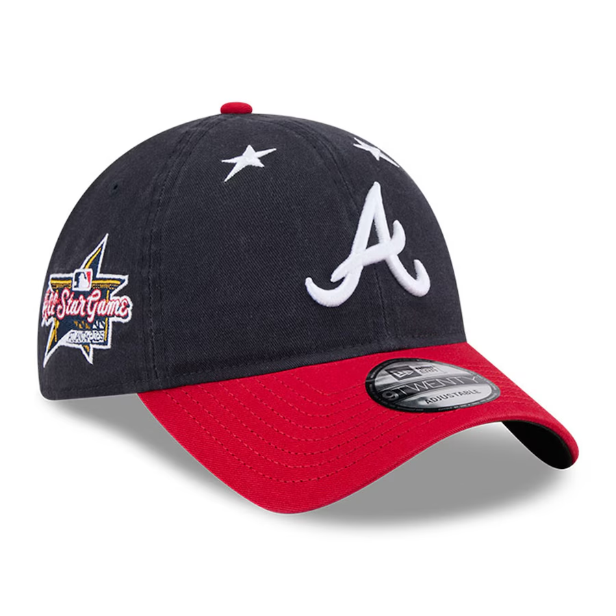 ATLANTA BRAVES 2025 MLB ALL-STAR GAME 9TWENTY ADJUSTABLE HAT - NAVY/RED