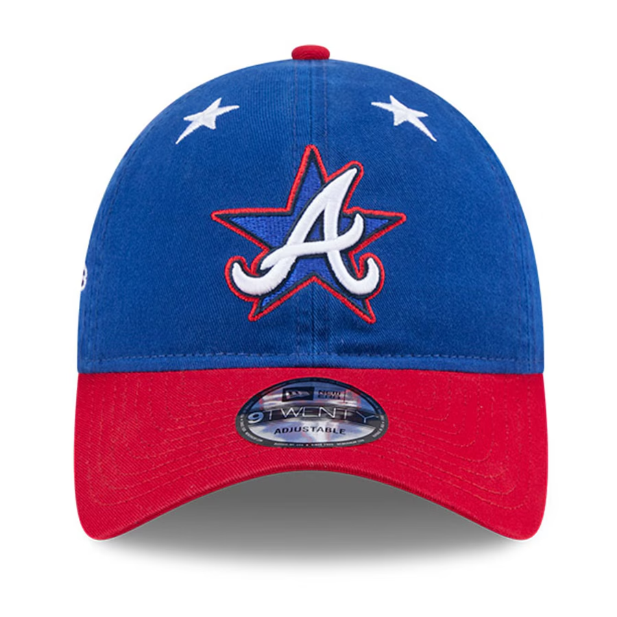 ATLANTA BRAVES 2025 MLB ALL-STAR GAME WORKOUT 9TWENTY ADJUSTABLE HAT - BLUE/RED