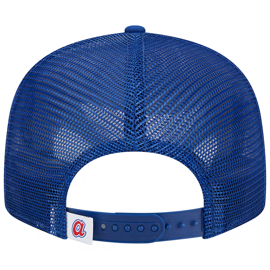 ATLANTA BRAVES EVERGREEN TRUCKER 9FIFTY SNAPBACK HAT - BLUE
