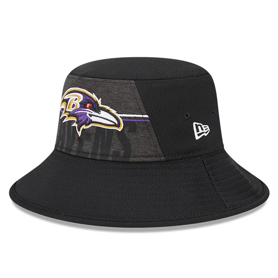 New Era Baltimore Ravens Training Bucket Hat - White