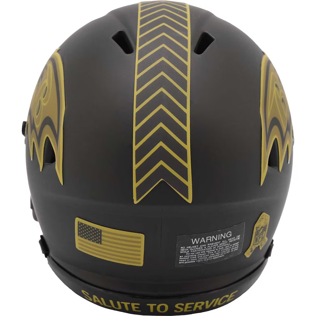 BALTIMORE RAVENS 2025 NFL SALUTE TO SERVICE RIDDELL SPEED MINI HELMET
