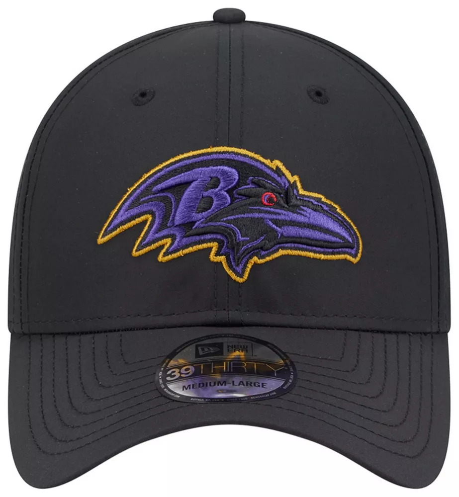 BALTIMORE RAVENS BLACK NIGHT 39THIRTY FLEX FIT HAT - BLACK