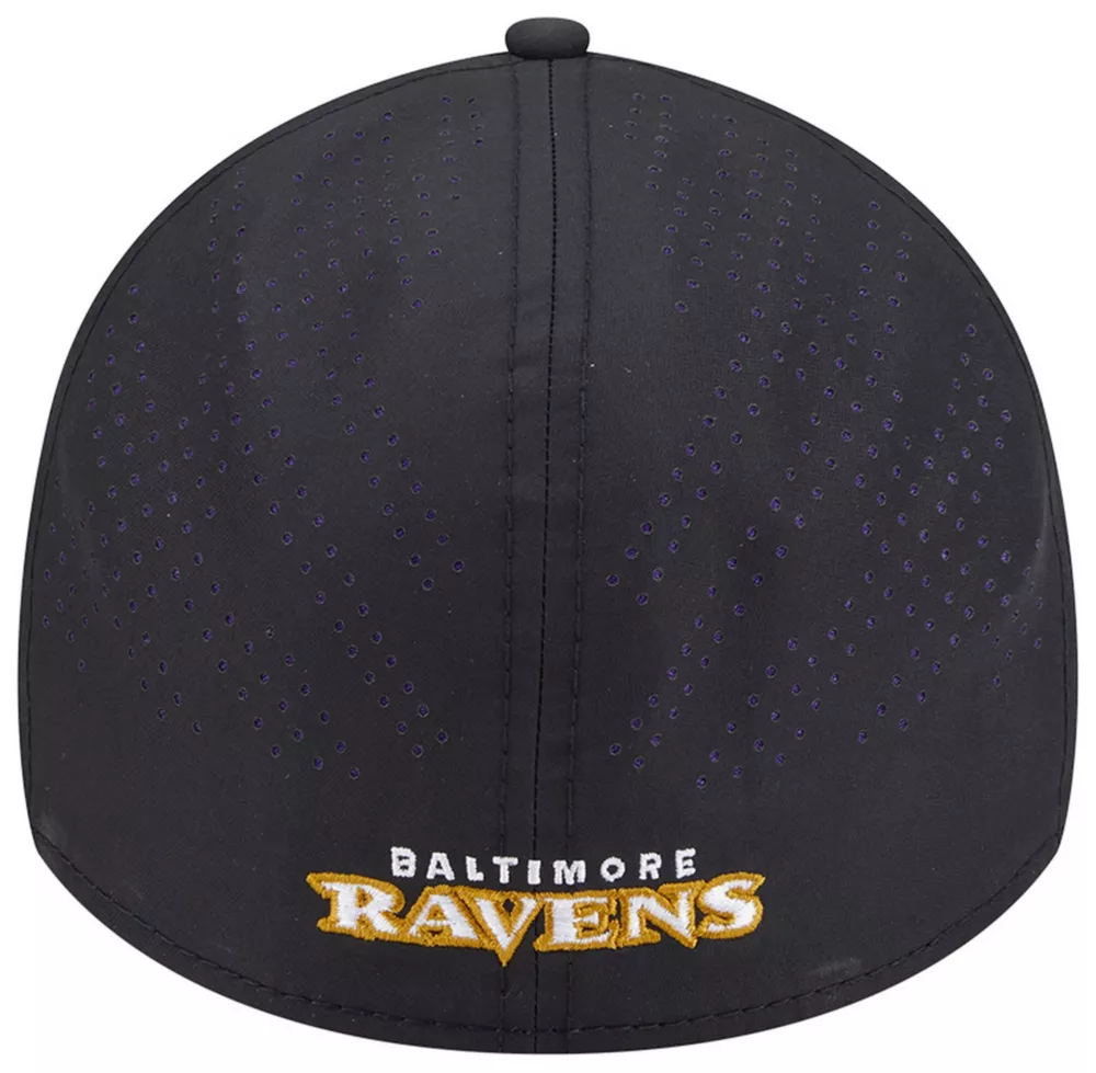 BALTIMORE RAVENS BLACK NIGHT 39THIRTY FLEX FIT HAT - BLACK