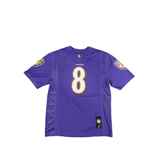 BALTIMORE RAVENS LAMAR JACKSON YOUTH MID TIER JERSEY - PURPLE