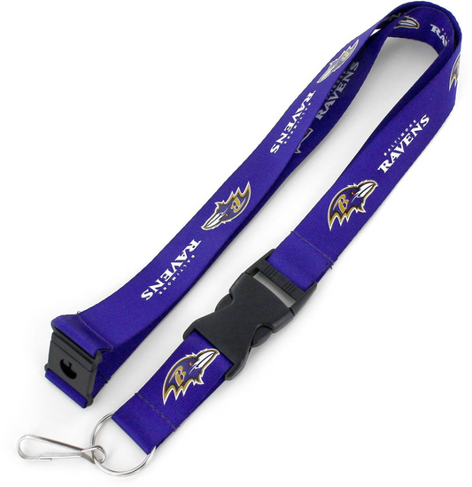 BALTIMORE RAVENS TEAMS LANYARD - PURPLE