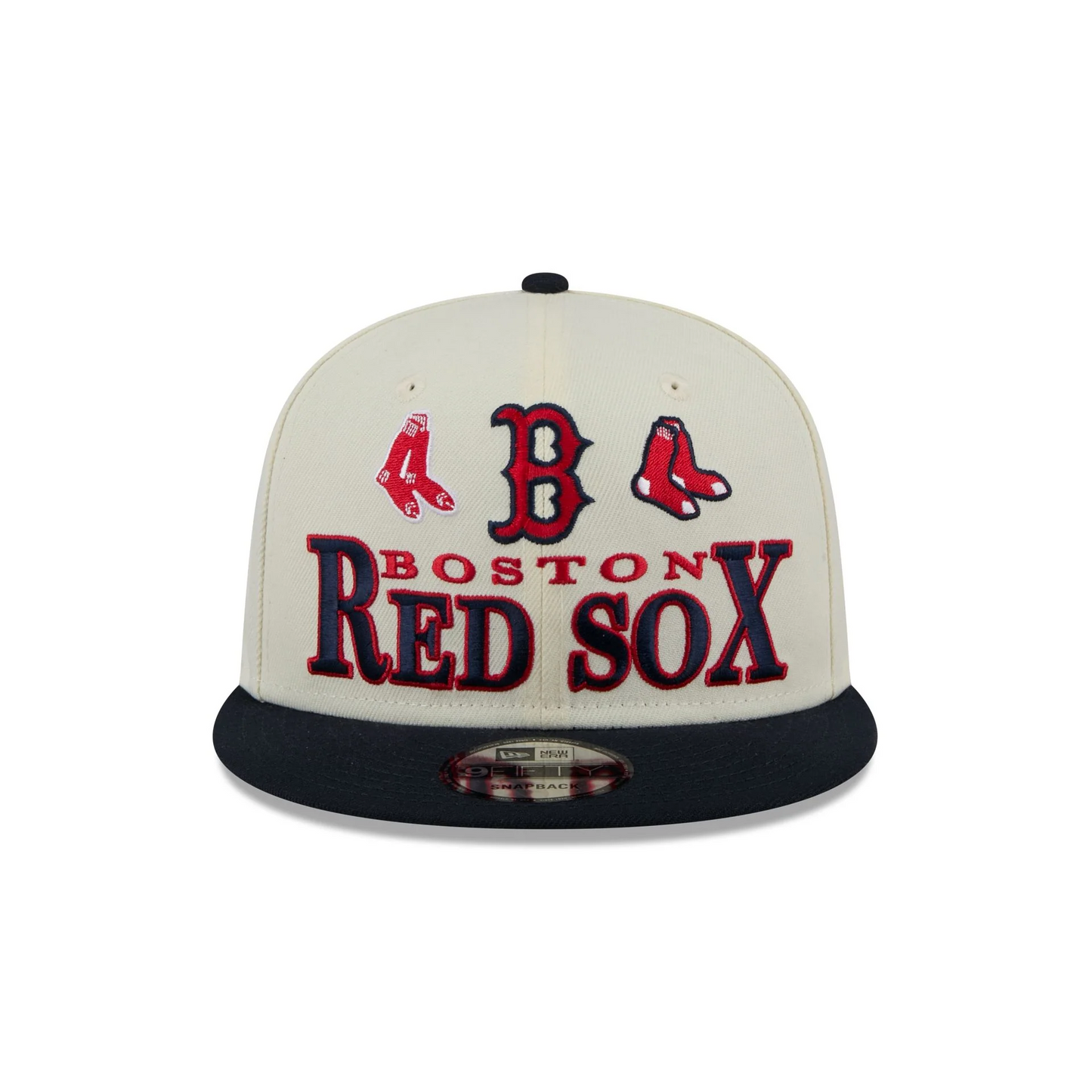 BOSTON RED SOX ARCHIVE 9FIFTY SNAPBACK HAT - CHROME WHITE