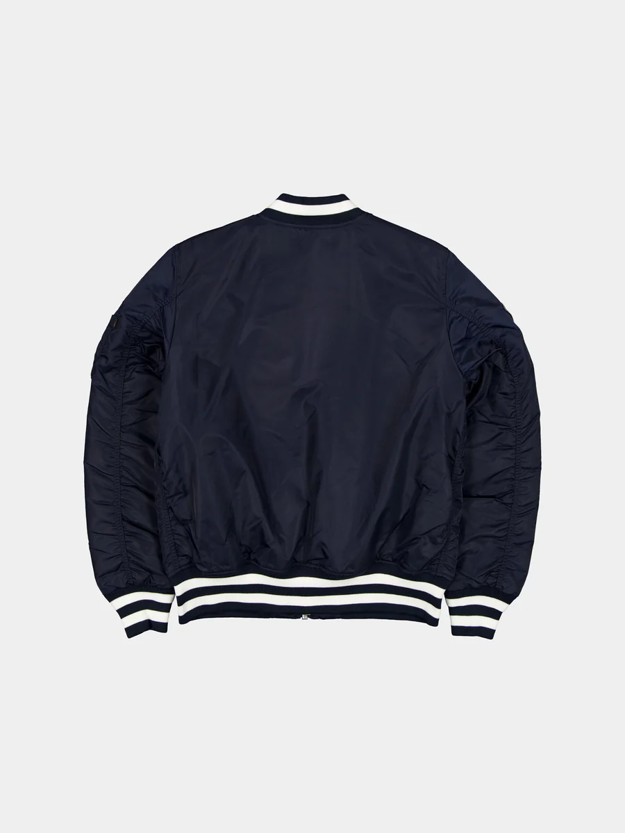 BOSTON RED SOX MEN'S NEWERA X ALPHA INDUSTRIES MA-1 BOMBER JACKET - NAVY