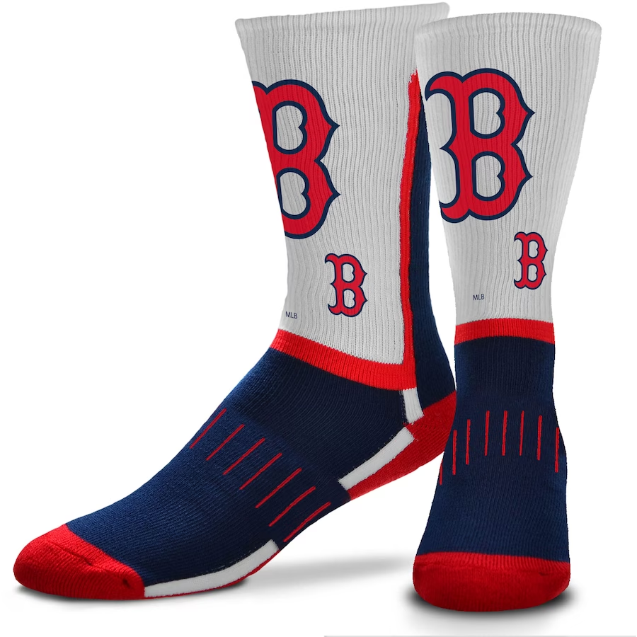 BOSTON RED SOX MEN'S PATRIOTIC STAR CREW SOCKS BOSTON RED SOX MEN'S PATRIOTIC STAR CREW SOCKS