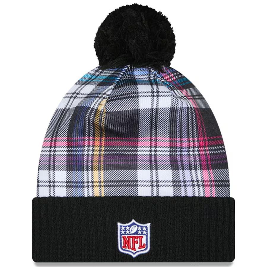 BUFFALO BILLS 2024 NFL CRUCIAL CATCH CUFFED KNIT BEANIE WITH POM
