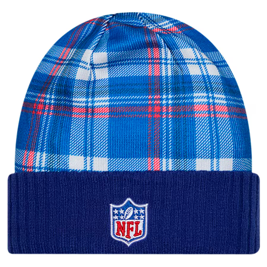 BUFFALO BILLS 2024 NFL SIDELINE STATEMENT CUFFED KNIT BEANIE - BLUE