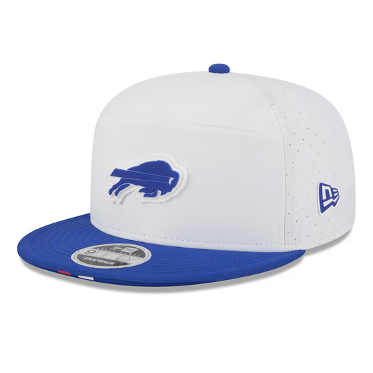 BUFFALO BILLS 2025 NFL TRAINING CAMP 9FIFTY SPLIT PANEL SNAPBACK HAT - WHITE