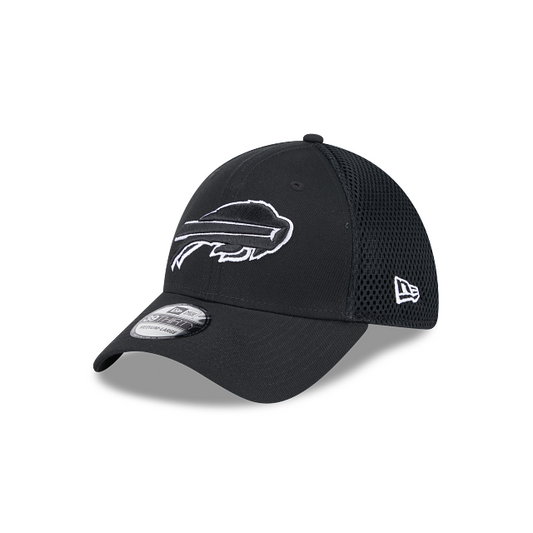 BUFFALO BILLS EVERGREEN NEO 39THIRTY FLEX FIT HAT - BLACK/WHITE