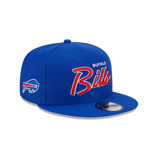 BUFFALO BILLS EVERGREEN SCRIPT 9FIFTY SNAPBACK HAT - BLUE