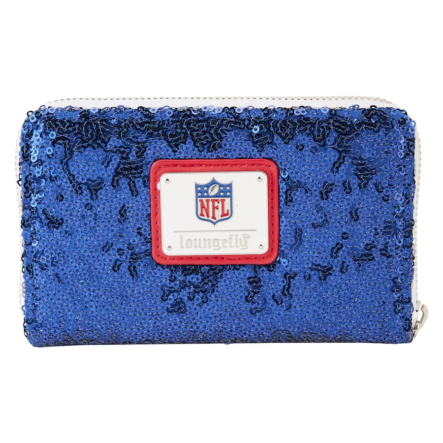 BUFFALO BILLS LOUNGEFLY SEQUIN ZIP AROUND WALLET