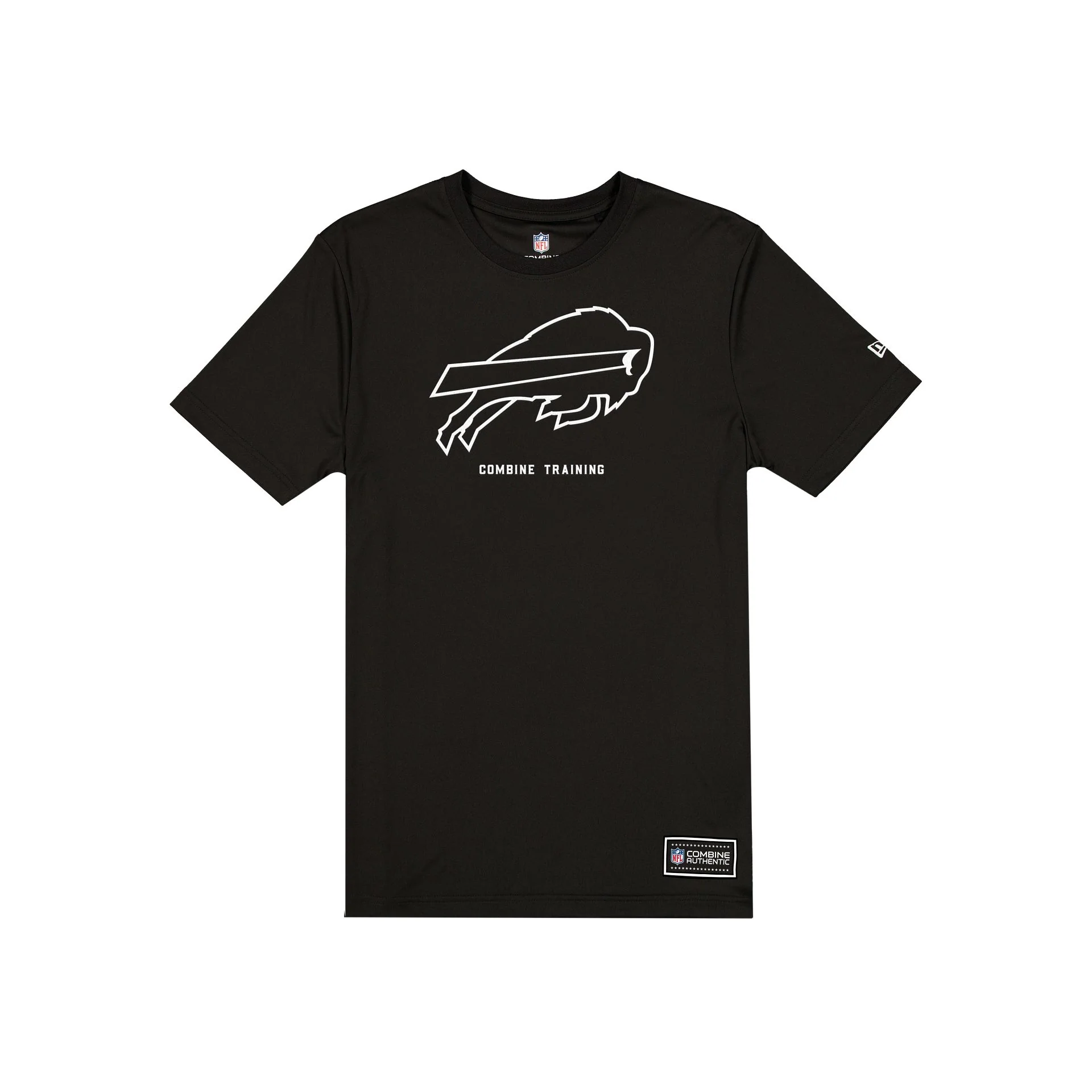 BUFFALO BILLS MEN'S NEW ERA COMBINE T-SHIRT - BLACK/WHITE