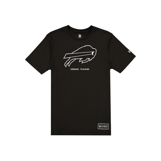 BUFFALO BILLS MEN'S NEW ERA COMBINE T-SHIRT - BLACK/WHITE