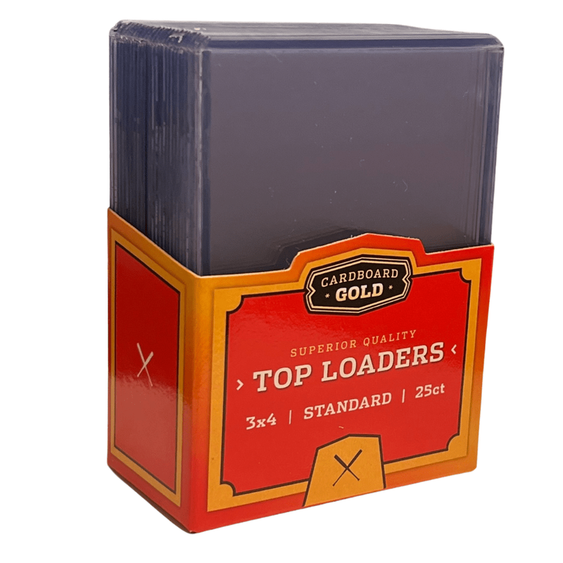 CARDBOARD GOLD STANDARD 3X4 TOP-LOADER - 25 COUNT