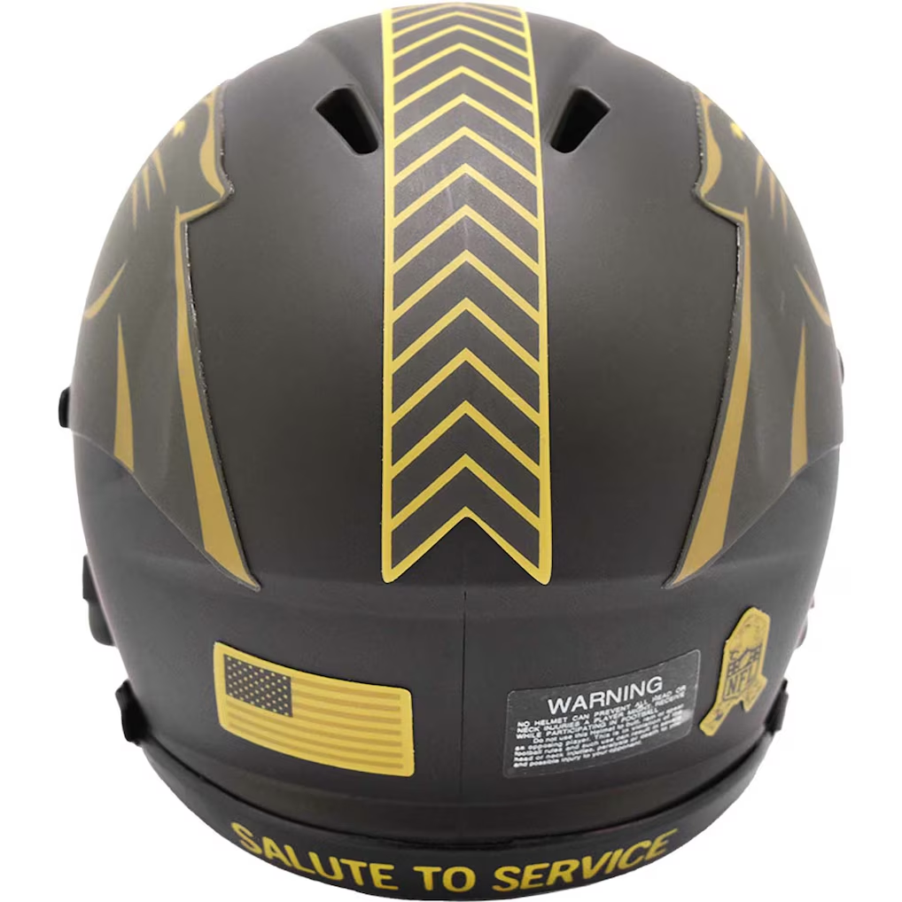 CAROLINA PANTHERS 2025 NFL SALUTE TO SERVICE RIDDELL SPEED MINI HELMET