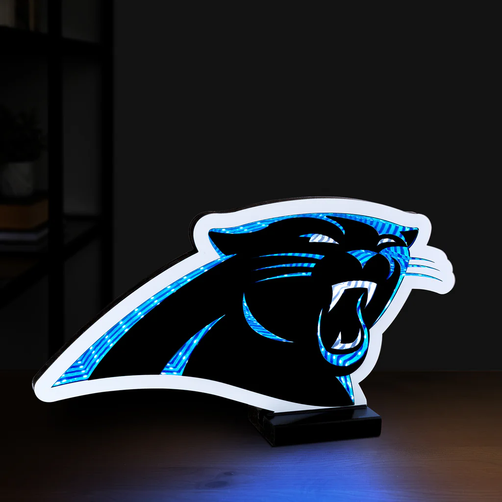 CAROLINA PANTHERS LED INFINITY LOGO LIGHT