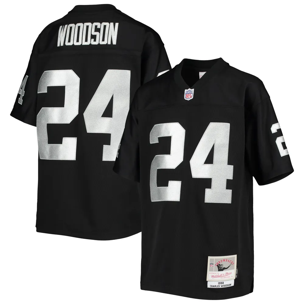Charles Woodson Youth Mitchell & Ness Legacy Jersey Black / S