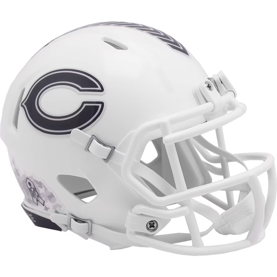 CHICAGO BEARS 2024 NFL SALUTE TO SERVICE RIDDELL MINI HELMET – JR'S SPORTS