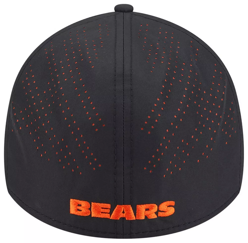 CHICAGO BEARS BLACK NIGHT 39THIRTY FLEX FIT HAT - BLACK