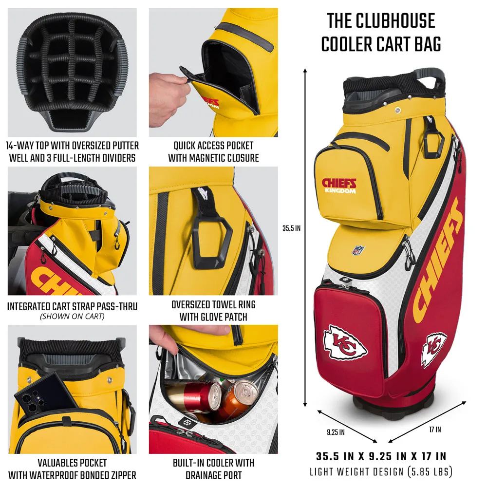 CHICAGO BEARS CLUBHOUSE COOLER CART GOLF BAG