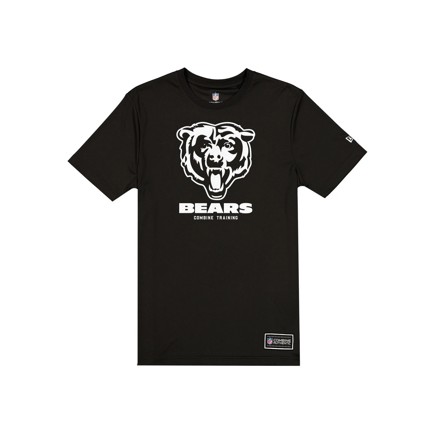 CHICAGO BEARS MEN'S NEW ERA COMBINE T-SHIRT - BLACK/WHITE