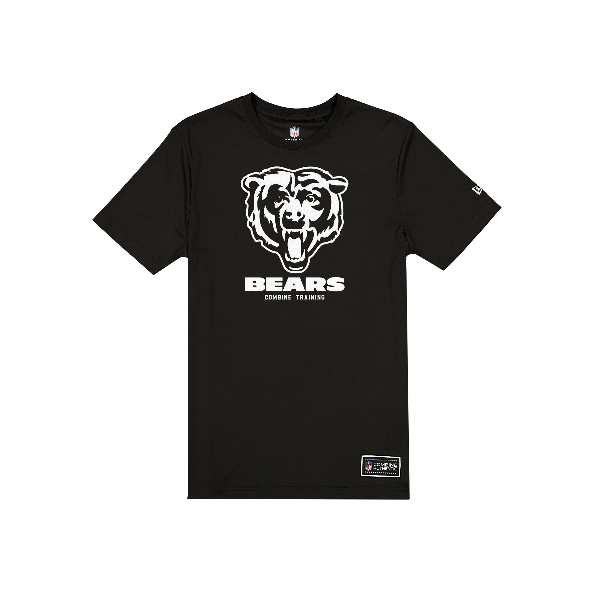 CHICAGO BEARS MEN'S NEW ERA COMBINE T-SHIRT - BLACK/WHITE