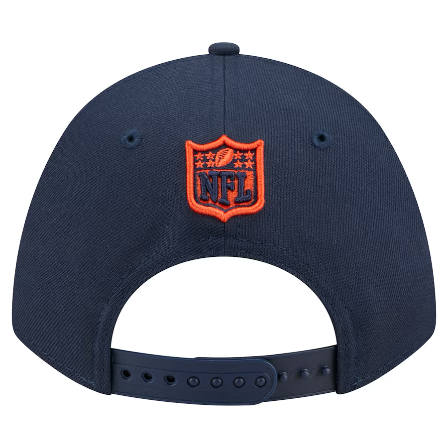 CHICAGO BEARS TEAM COLLECTION 9FORTY M-CROWN SNAPBACK ADJUSTABLE HAT - NAVY