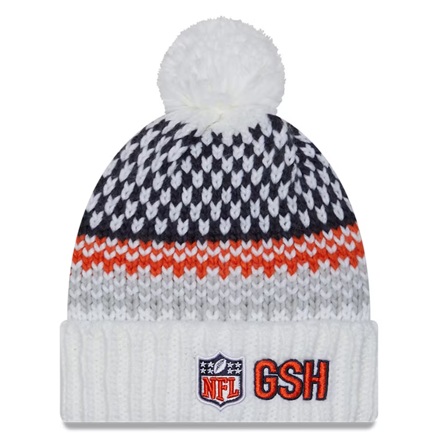 CHICAGO BEARS WOMEN'S 2023 NFL SIDELINE CUFFED KNIT WITH POM - "C"