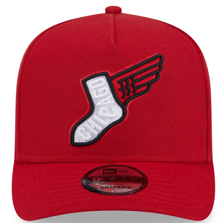 CHICAGO WHITE SOX 2025 MLB CITY CONNECT A-FRAME 9FIFTY SNAPBACK HAT - RED