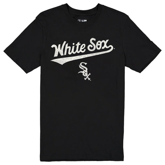 CHICAGO WHITE SOX MEN'S NEW ERA EVERGREEN BASIC T-SHIRT - BLACK