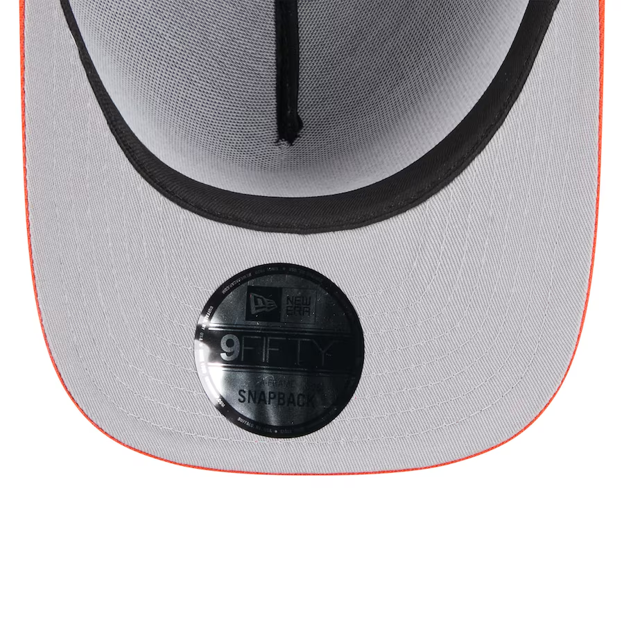 CINCINNATI BENGALS 2025 NFL DRAFT 9FIFTY A-FRAME SNAPBACK HAT - BLACK/ORANGE