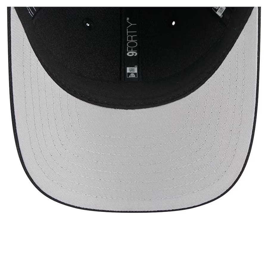 CINCINNATI BENGALS TEAM COLLECTION 9FORTY M-CROWN SNAPBACK ADJUSTABLE HAT - BLACK