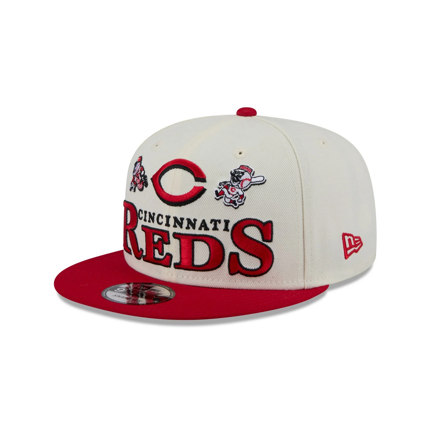 CINCINNATI REDS ARCHIVE 9FIFTY SNAPBACK HAT - CHROME WHITE