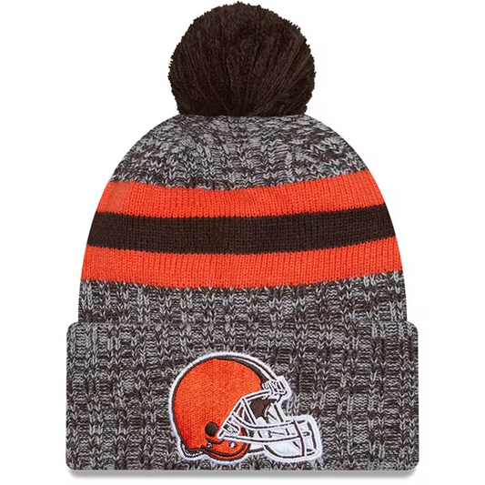 CLEVELAND BROWNS 2023 NFL SIDELINE CUFFED KNIT WITH POM
