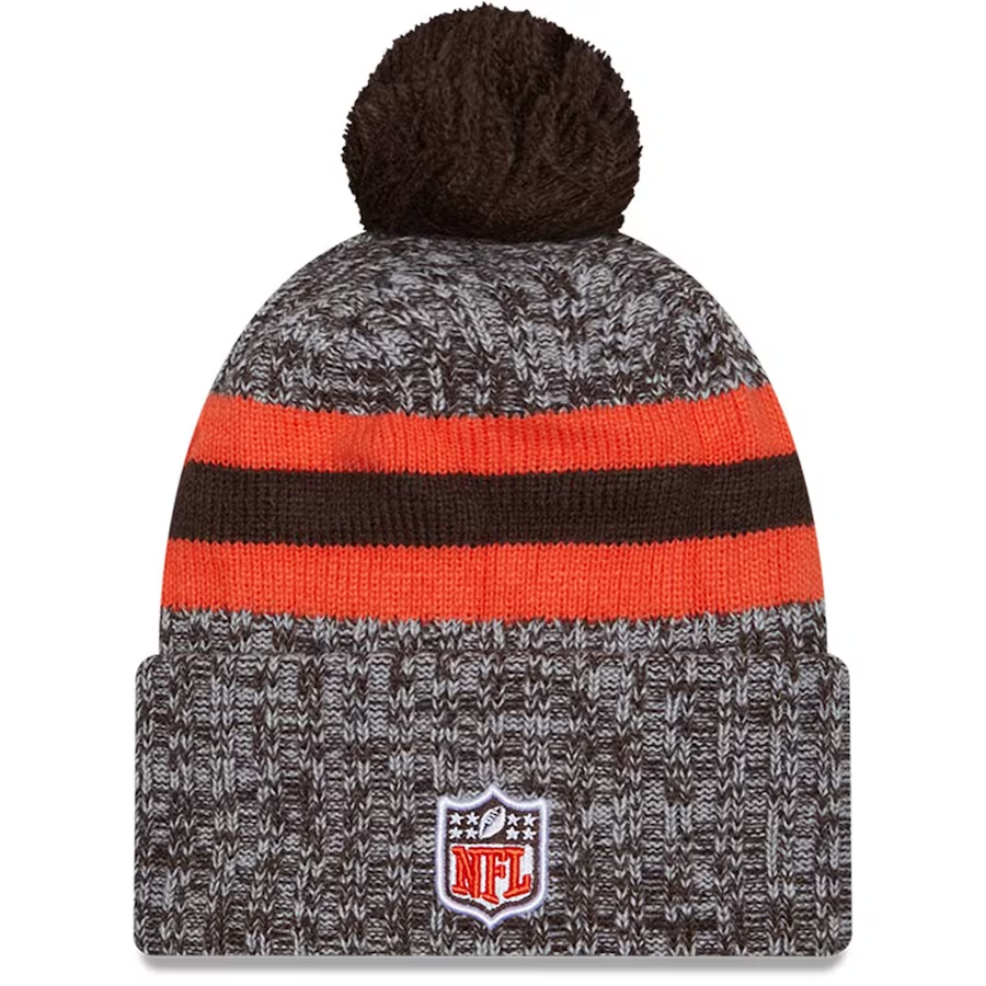CLEVELAND BROWNS 2023 NFL SIDELINE CUFFED KNIT WITH POM