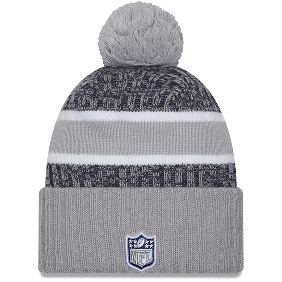 DALLAS COWBOYS 2023 NFL SIDELINE CUFFED KNIT WITH POM - ALTERNATE