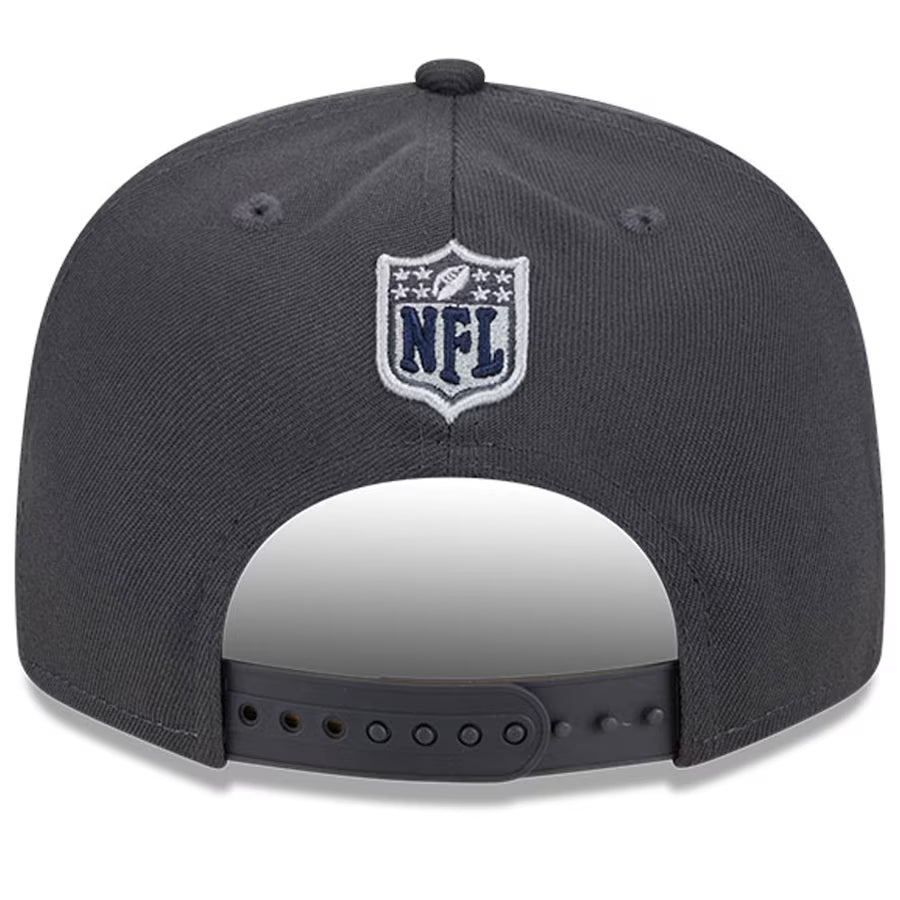 DALLAS COWBOYS 2024 NFL DRAFT HAT 9FIFTY SNAPBACK HAT - GRAPHITE