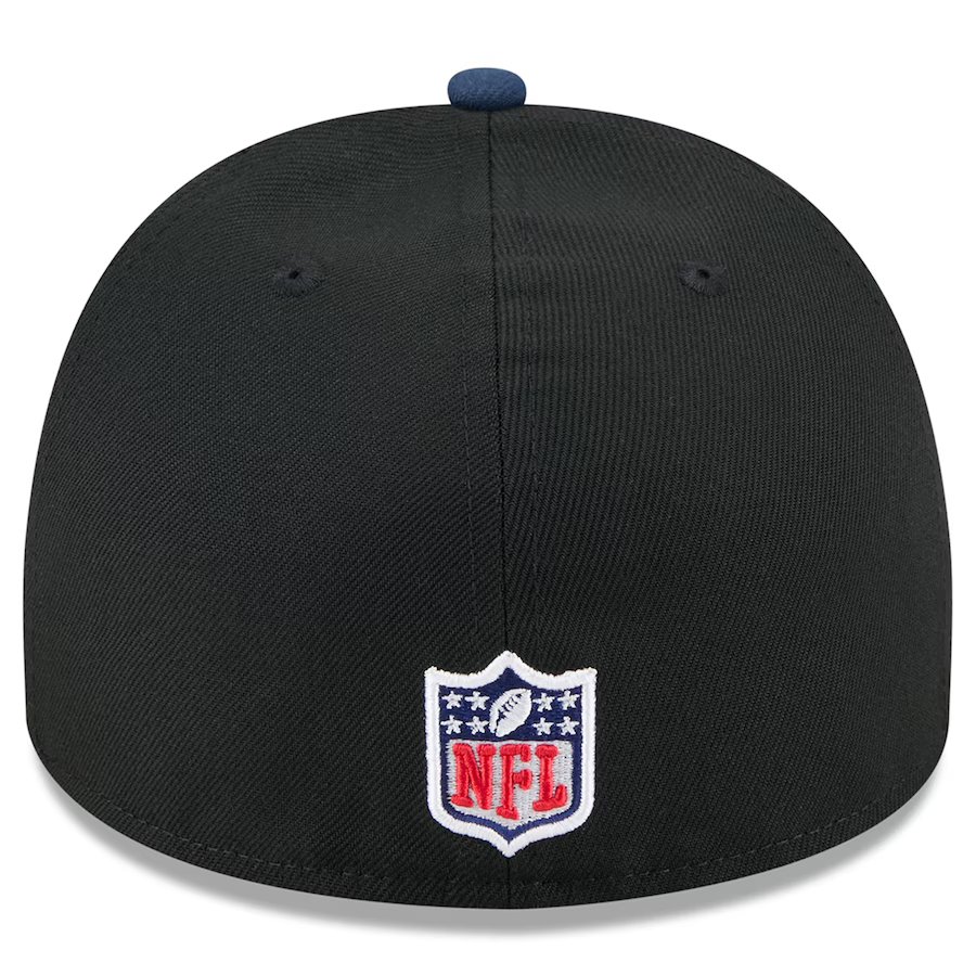 DALLAS COWBOYS 2025 NFL DRAFT A-FRAME 59FIFTY FITTED HAT - BLACK/NAVY