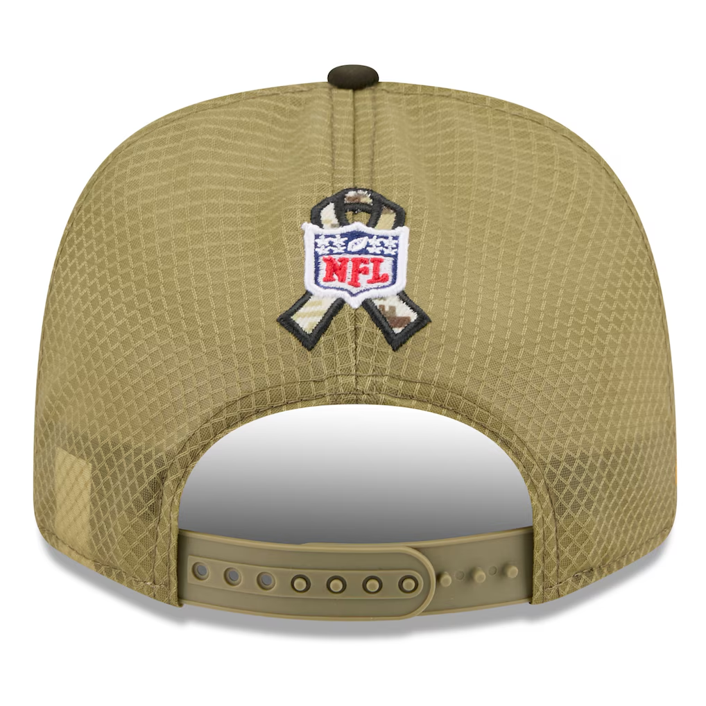 DALLAS COWBOYS 2025 NFL SALUTE TO SERVICE 9SEVENTY ADJUSTABLE HAT - GREEN