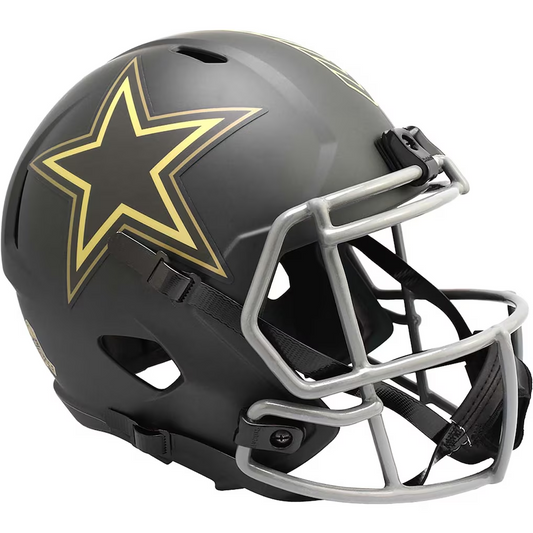 DALLAS COWBOYS 2025 NFL SALUTE TO SERVICE RIDDELL FULL SIZE SPEED REPLICA HELMET