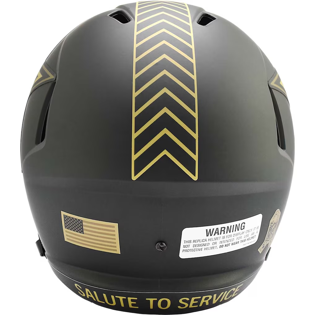 DALLAS COWBOYS 2025 NFL SALUTE TO SERVICE RIDDELL FULL SIZE SPEED REPLICA HELMET