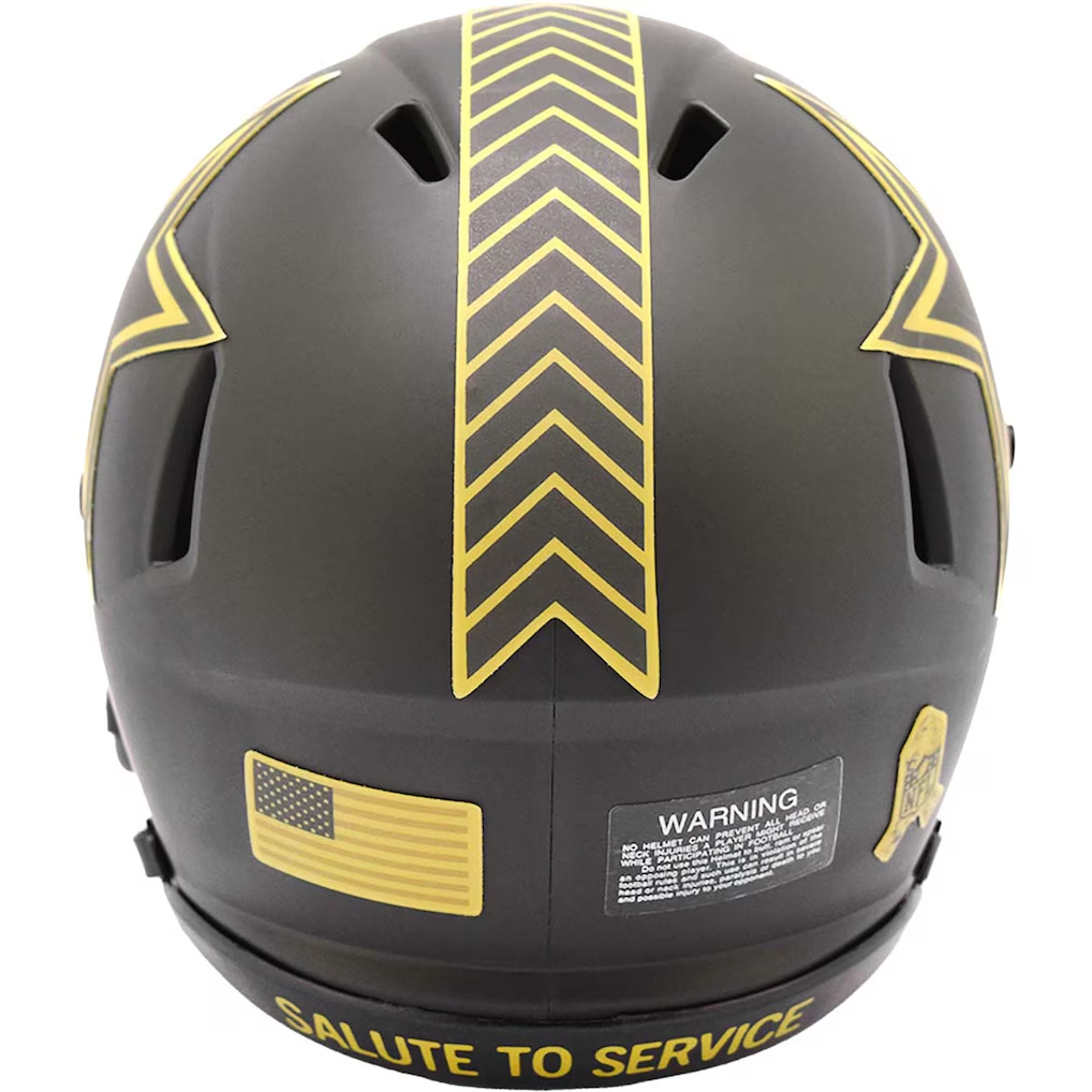 DALLAS COWBOYS 2025 NFL SALUTE TO SERVICE RIDDELL SPEED MINI HELMET